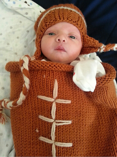 Football Baby Sack and Hat