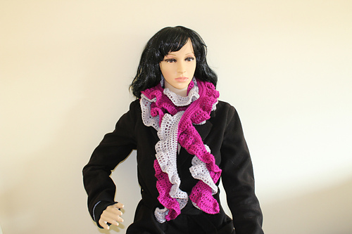 Two colours waves scarf