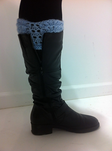 Afghan-inspired boot cuff