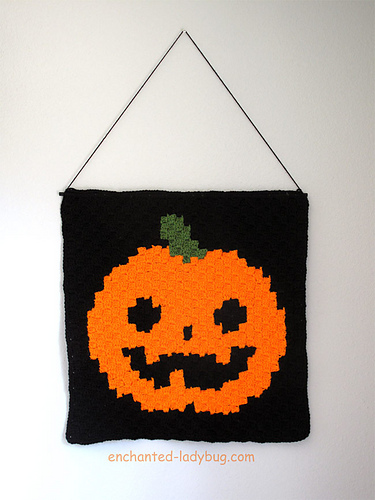 C2C Jack'oLantern Halloween Wall Hanging