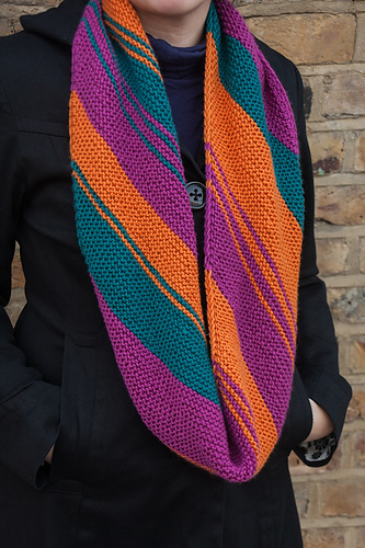 Daniel a diagonally striped cowl