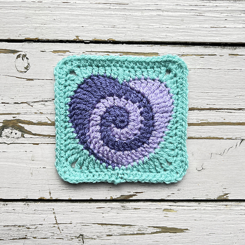 Swirly Heart Square