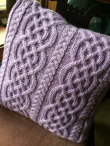 Celtic Knit Aran Pillow