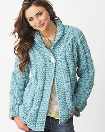 Textured Checks Cardigan