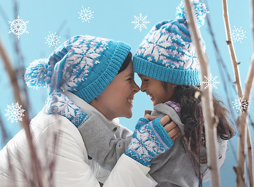 Snowflake Hat and Mittens