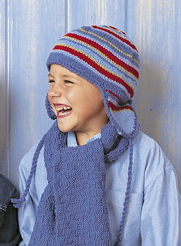 Funky Stripes and Checks Set: Hat