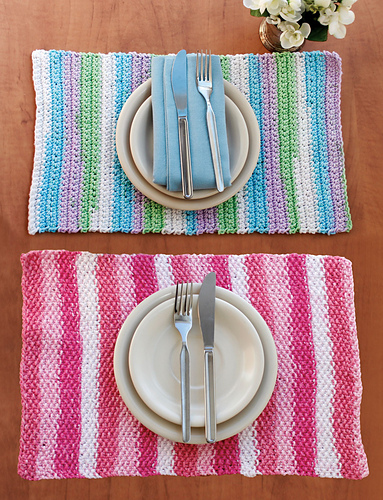 Stripes Placemat (crochet)
