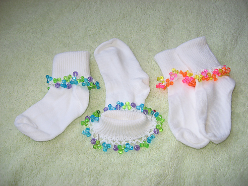 Beaded socks