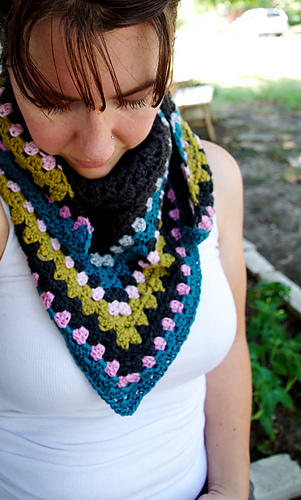 Half Granny Square Shawl