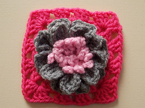 3D Flower Granny Square