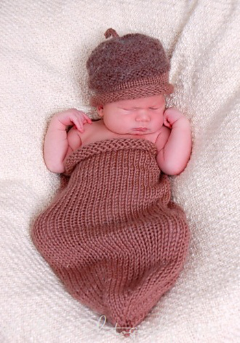 Swaddle Sac and Acorn Cap