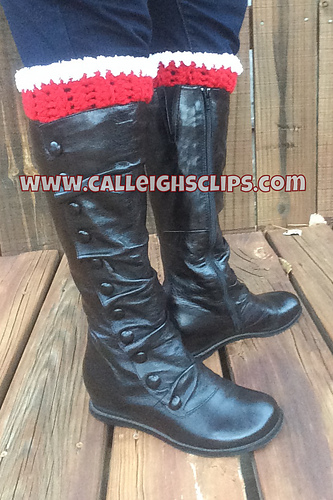 Festive Fur Boot Cuffs