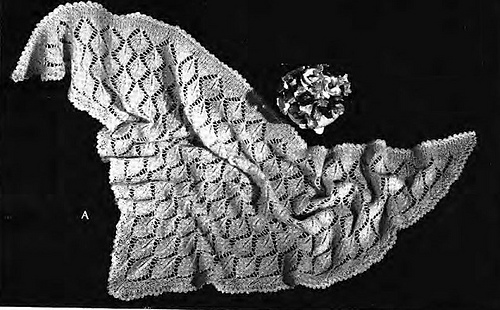 Leaf Triangular Shawl