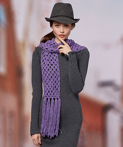 Easy Granny Square Scarf