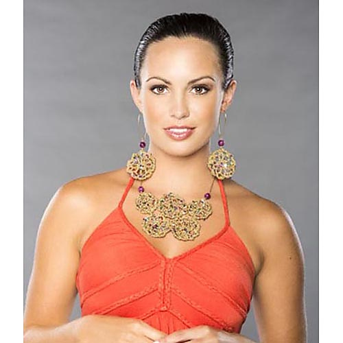 Motif Earrings and Necklace
