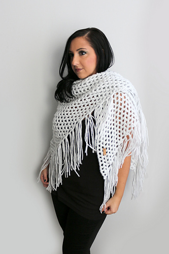 Chunky Fringe Shawl