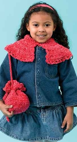 Child's Capelet & Purse: Capelet
