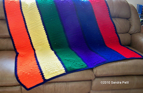Hugs and Kisses Puff Stitch Afghan or Scarf