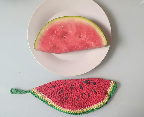 Watermelon potholder