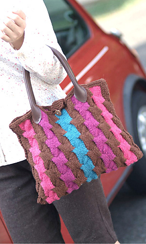 2728-OMO49 Dot Wool Bag