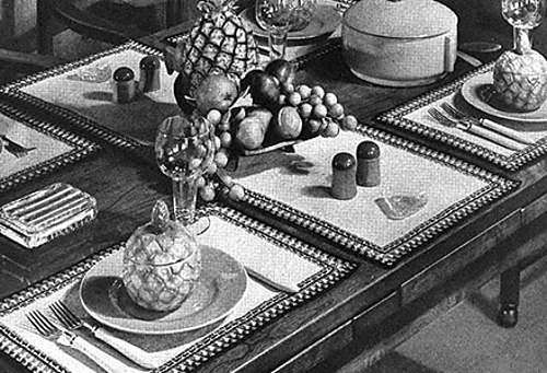 Gypsy Trail Luncheon Set #7197