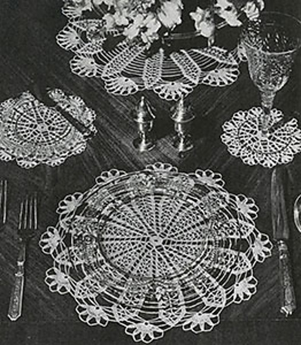 Flower Spoke Luncheon Set #7550