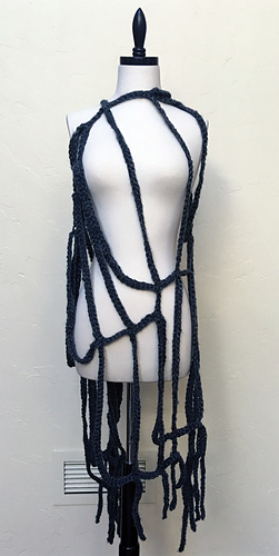 Cobweb Shawl or Spider Scarf for Adults