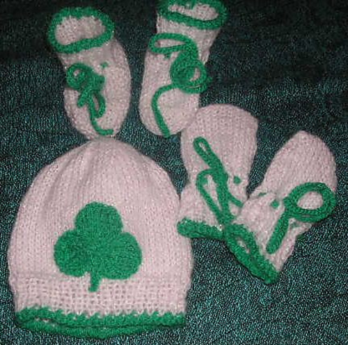 Lucky Shamrock Baby Set
