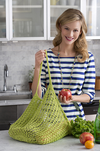 Lacy Knit Market Bag