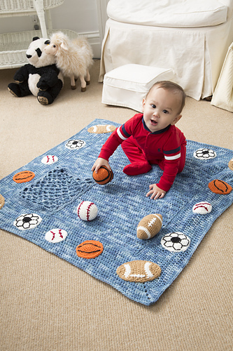 Young Athlete Blanket and Rattles