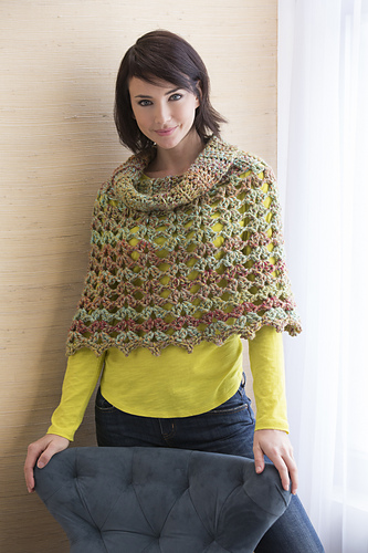 Chic Cowl Neck Poncho