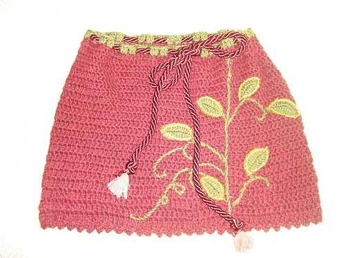 Applique Mini Skirt