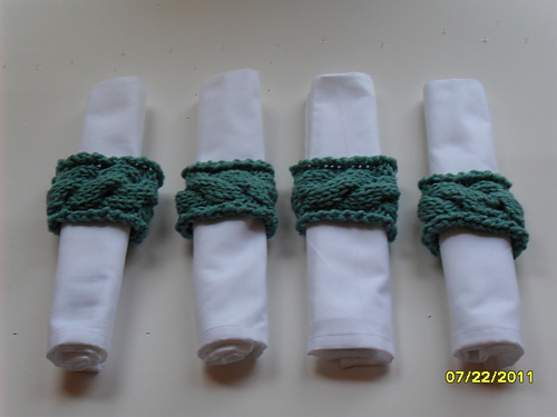 Cabled Napkin Rings
