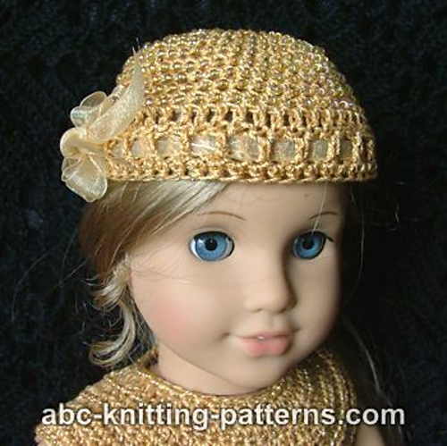 American Girl Doll Cocktail Hat with Beads