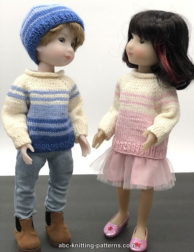 Aspen Vibes Sweater and Hat for 12-inch Dolls