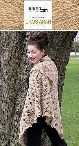Aran Weight Victorian Lace Shawl