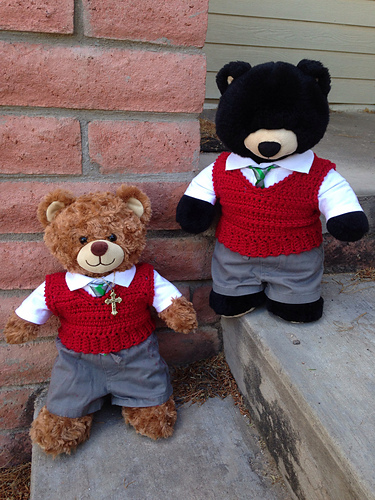 Crocheted Vest for Teddy Bears