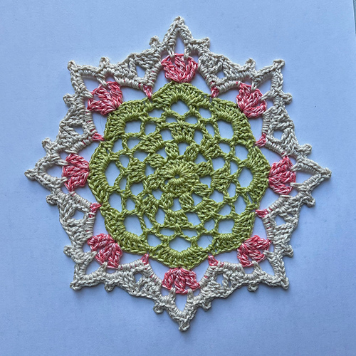 Spring Snowflake Mini Doily