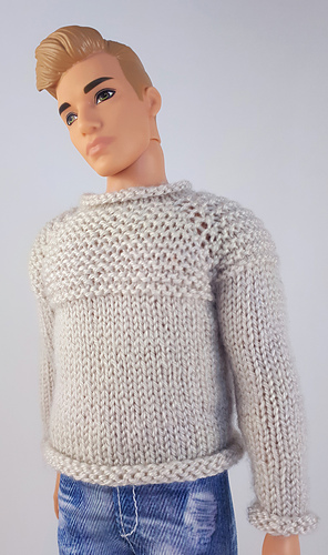 Rolled Hem Pullover for Ken