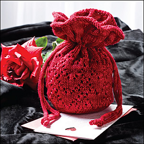 Beaded Heart Reticule