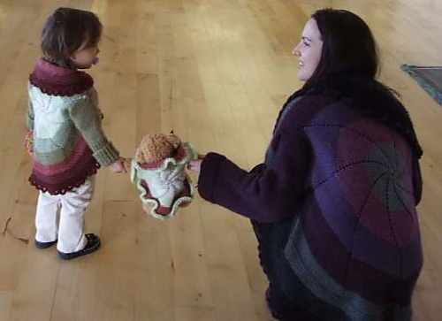 Teddy Bear Pinwheel Sweater