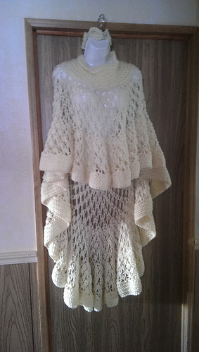 Poncho with Cowl Neckline