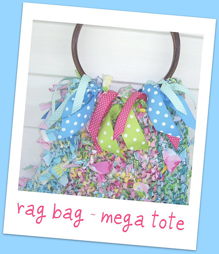 rag bag~knitting~mega tote