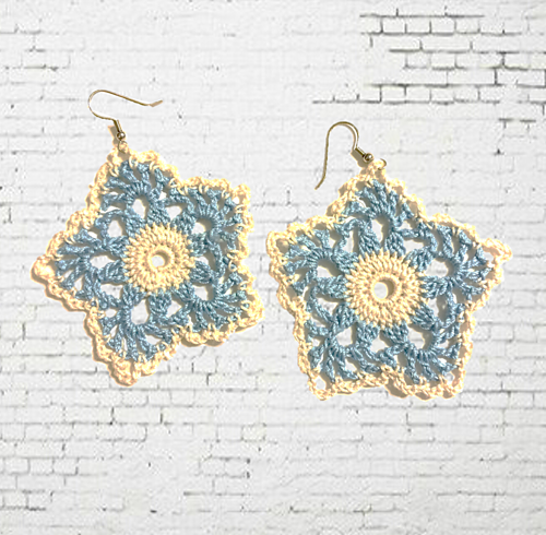 5 Point Flower Earring