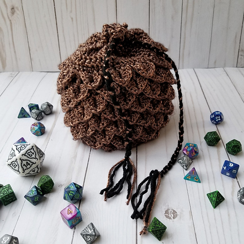 XL Dragonscale Dice Bag