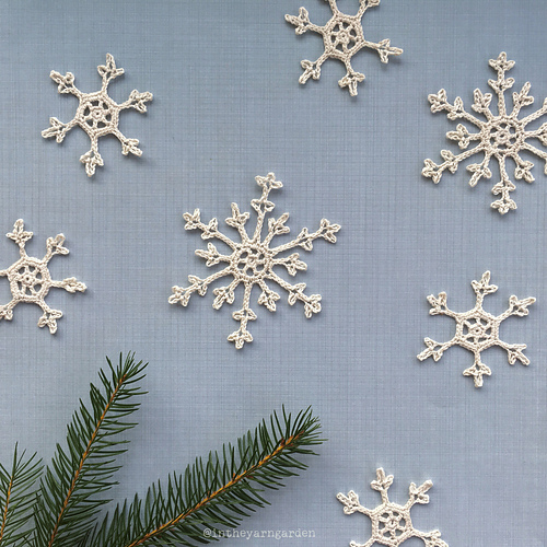 Crochet snowflakes