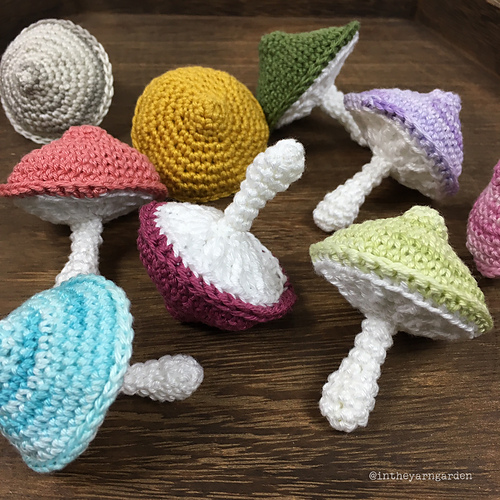 Colorful mushrooms