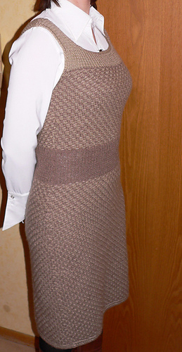 Brown Tweed Dress