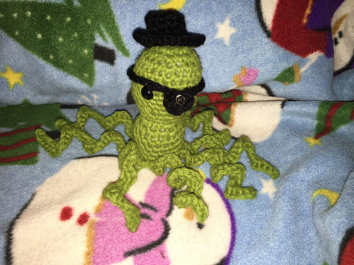 Octopus with Top Hat Plushie