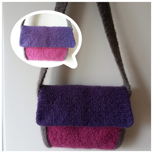 Super simple felted bag
